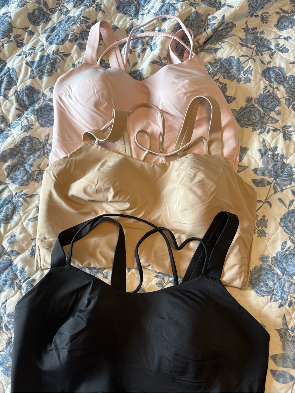 lululemon athletica Like a Cloud Longline Bras - Black, Nude, Blush